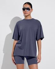 Swell Oversized Tee (Size S/M) + Super Moves Short 5" - Varsity (Size S)