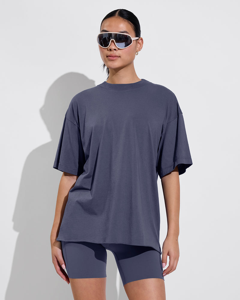 Swell Oversized Tee (Size S/M) + Super Moves Short 5" - Varsity (Size S)