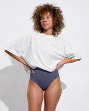 Swell SS Tee - Coconut (Size S/M) + Hi Tide Bottom - Varsity (Size S)