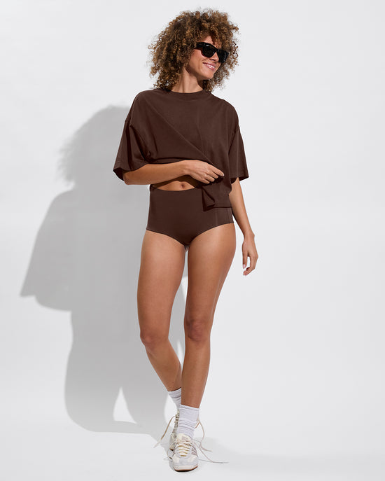 Swell SS Tee (Size S/M) + Barrel Bottom - Cold Brew (Size S)