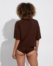 Swell SS Tee (Size S/M) + Barrel Bottom - Cold Brew (Size S)