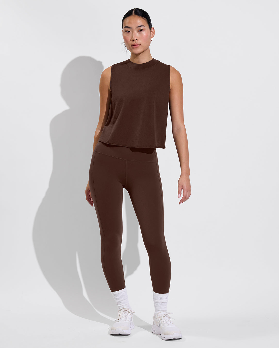 Swell Tank (Size S/M) + Super Moves Tight - Cold Brew (Size S)
