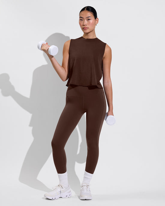 Swell Tank (Size S/M) + Super Moves Tight - Cold Brew (Size S)