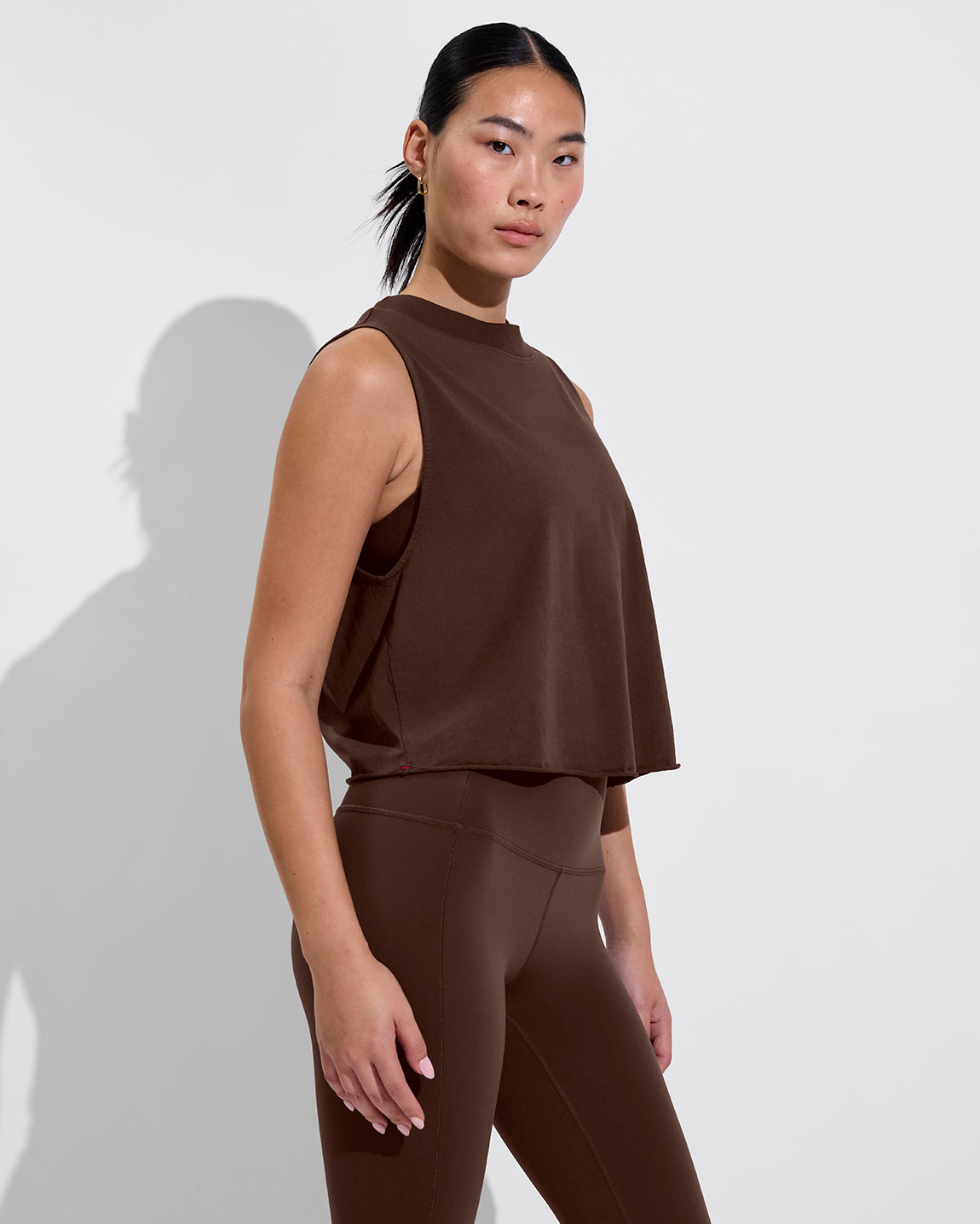 Swell Tank (Size S/M) + Super Moves Tight - Cold Brew (Size S)