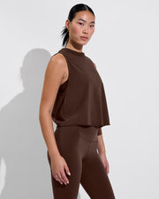 Swell Tank (Size S/M) + Super Moves Tight - Cold Brew (Size S)