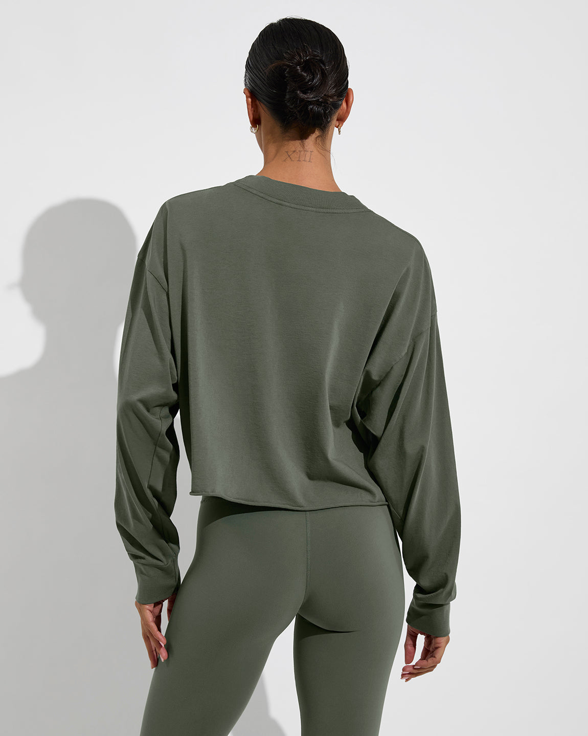 Swell LS Tee (Size S/M) + Super Moves Tight - Agave (Size S)