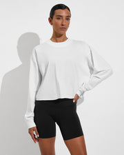 Swell LS Tee - Coconut (Size S/M) + Super Moves Short 5" - Jet (Size S)