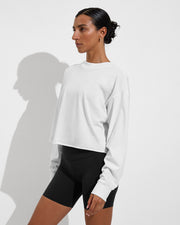 Swell LS Tee - Coconut (Size S/M) + Super Moves Short 5" - Jet (Size S)