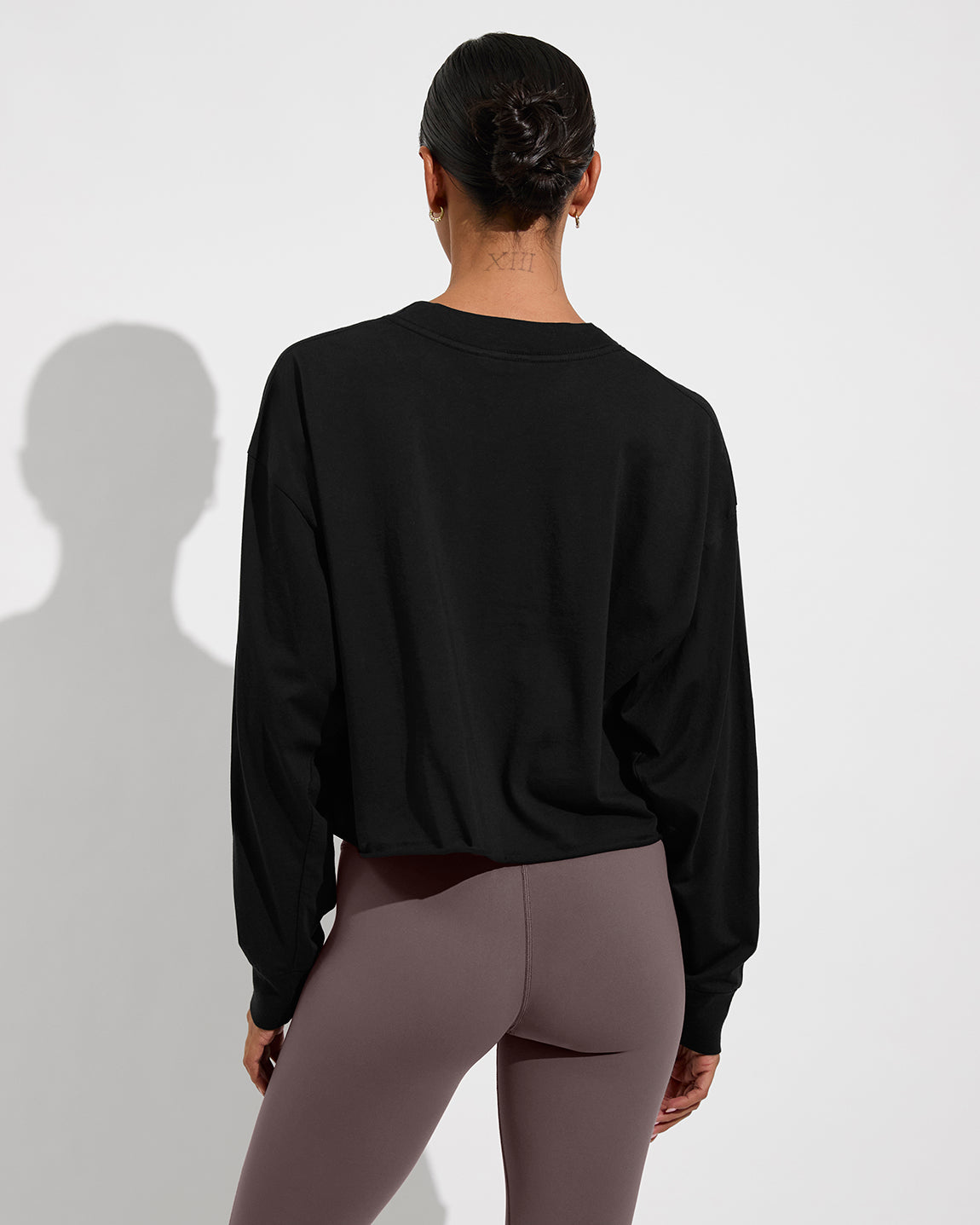 Swell LS Tee - Jet (Size S/M) + Super Moves Tight - Stormy (Size S)