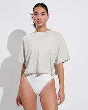 Swell SS Tee - Breeze (Size S/M) + Shoreline Suit - Coconut (Size S)