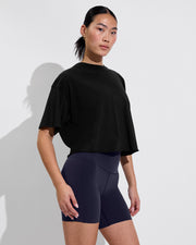 Swell SS Tee - Jet (Size S/M) + Super Moves Short 5" - Sprint (Size S)
