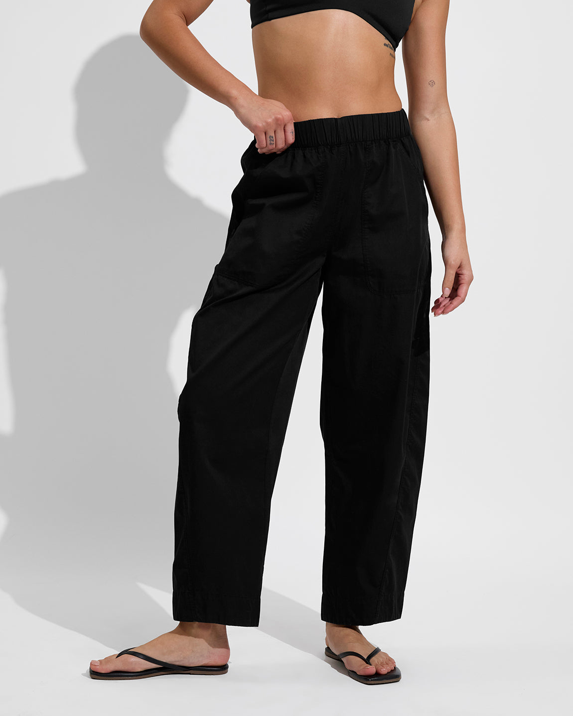 Plunge Top + Tour Pant - Jet (Size S)