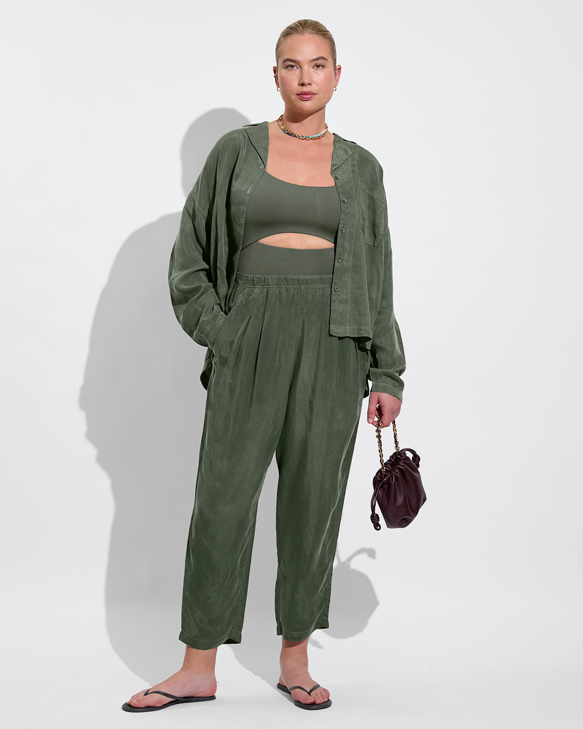 Voyage Shirt + Sunset Pant - Agave (Size S)