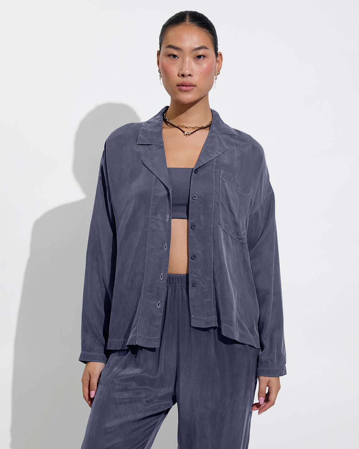 Tubular Top + Voyage Shirt + Sunset Pant - Varsity (Size S)