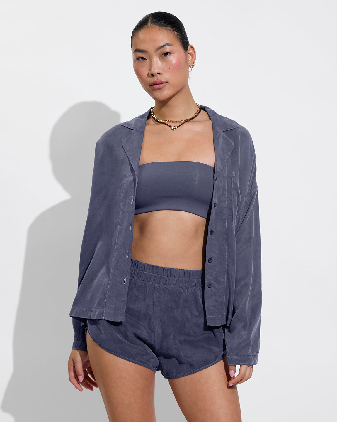 Tubular Top + Voyage Shirt + Day Trip Short - Varsity (Size S)