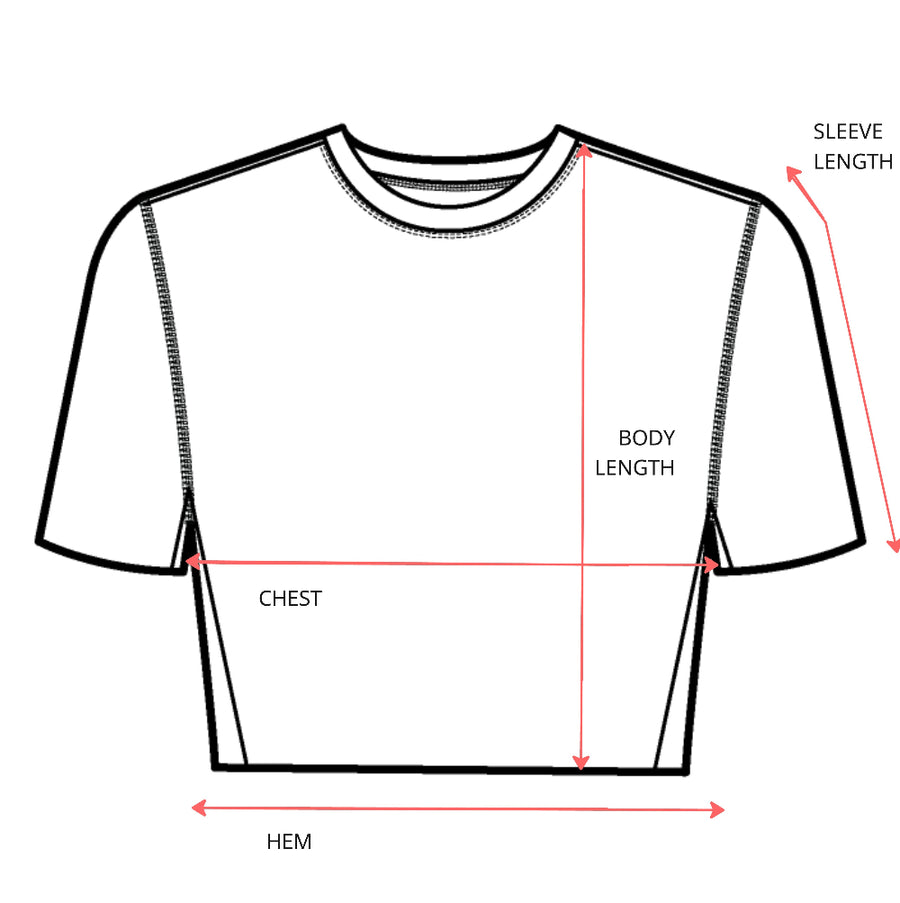 Super Moves SS Tee Garment Measurement