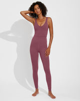 Plunge Playsuit 27" - Desert Plum
