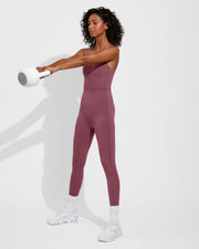 Plunge Playsuit - Desert Plum (Size S)