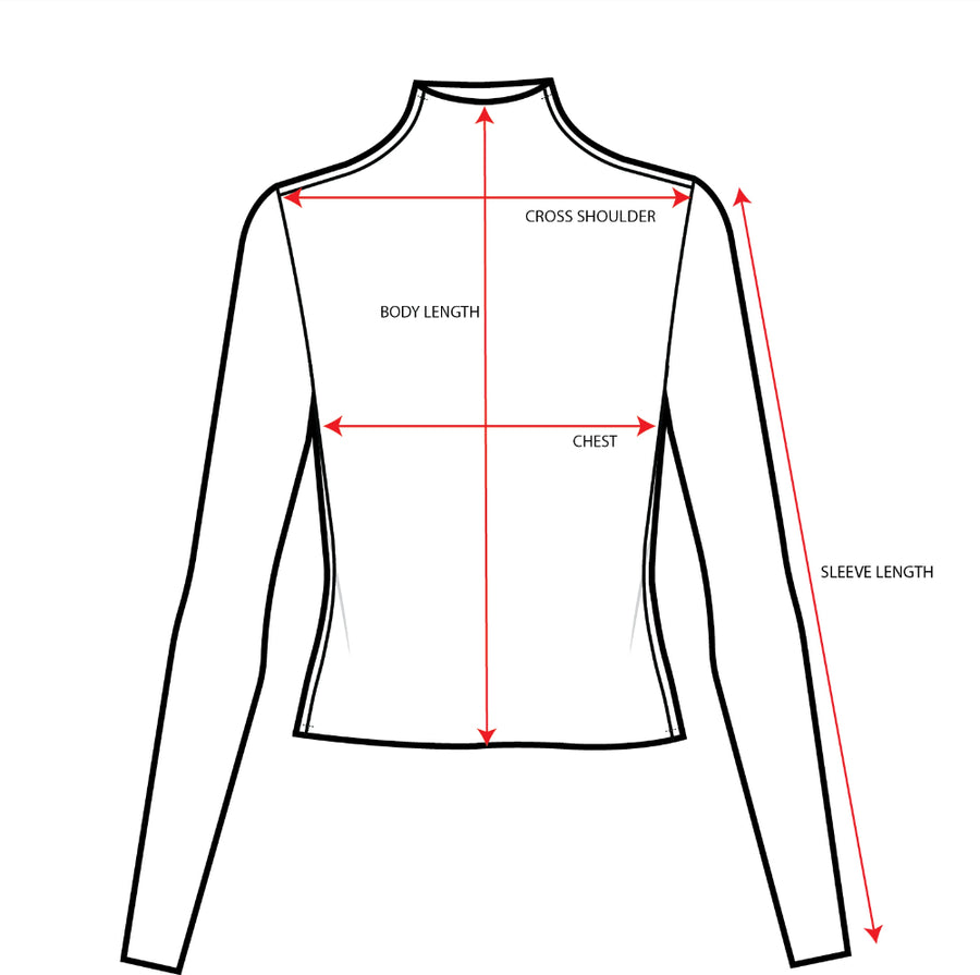 Rays Long Sleeve Top Long Measurements