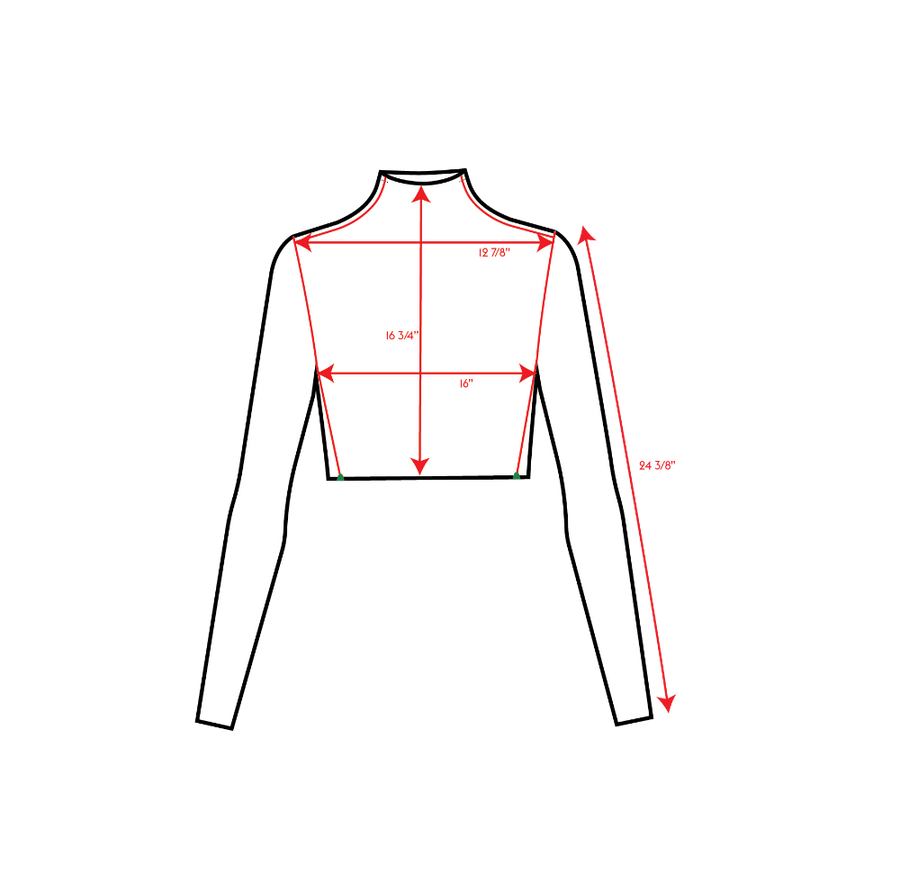 Rays Long Sleeve Top Small Measurements