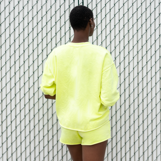 Sports & Rec Sweatshirt (O/S) + Sports & Rec Short - Limoncello (Size S)