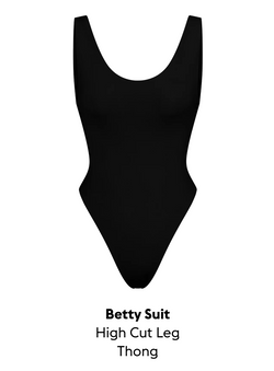 Betty Suit
High Cut Leg
Thong Bum