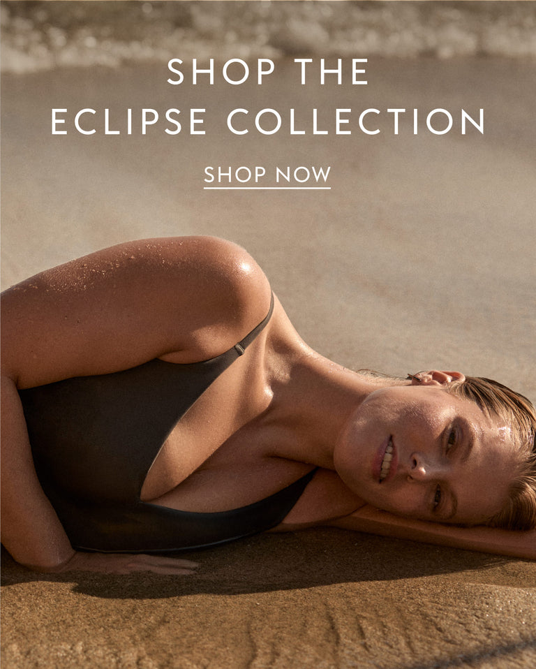 Woman wearing Sunday Suit in Eclipse
