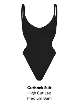 Cutback Suit
High Cut Leg
Medium Bum