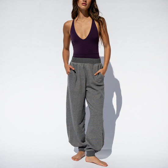 Weekender Playsuit - Legend + Field Day Sweatpant (Regular) - Dark Heathered Grey (Size S)