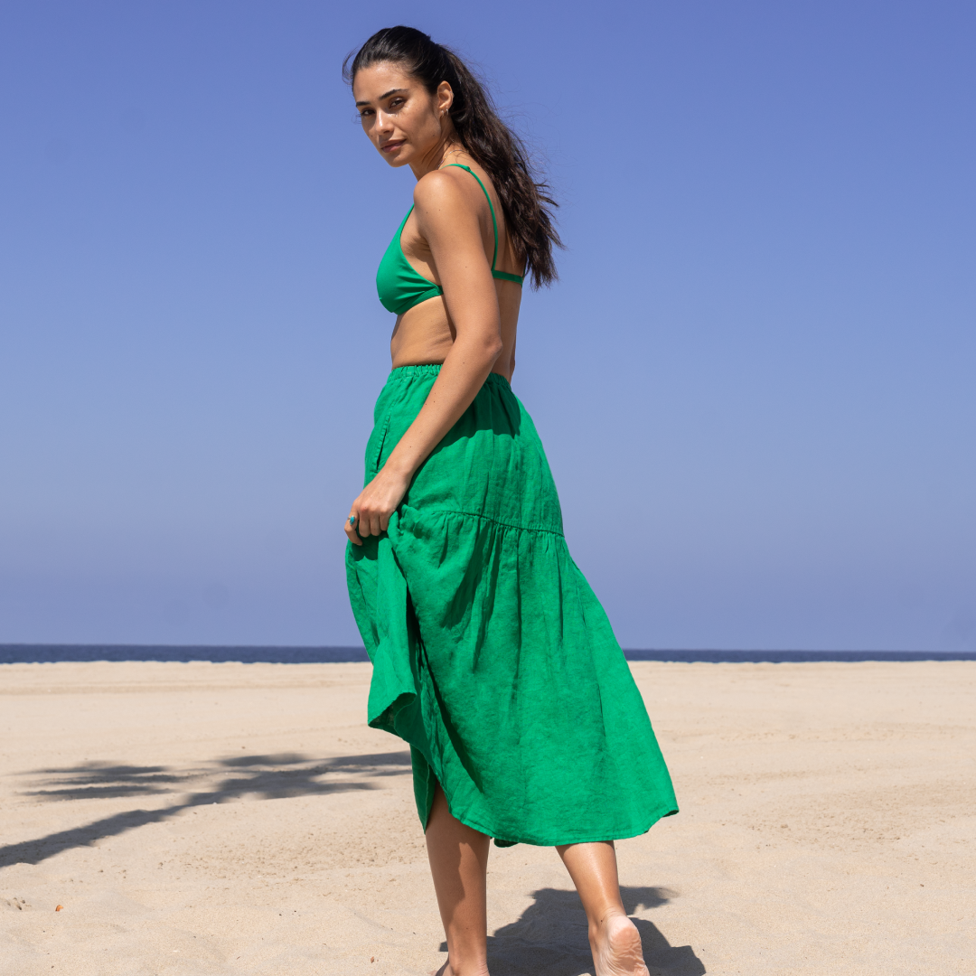 Heatwave Top + Sunday Skirt - Turf (Size S)