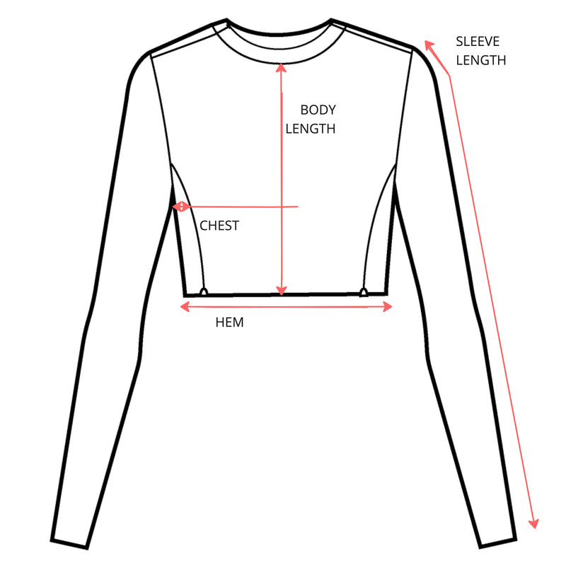 Sunseeker LS Garment Measurement