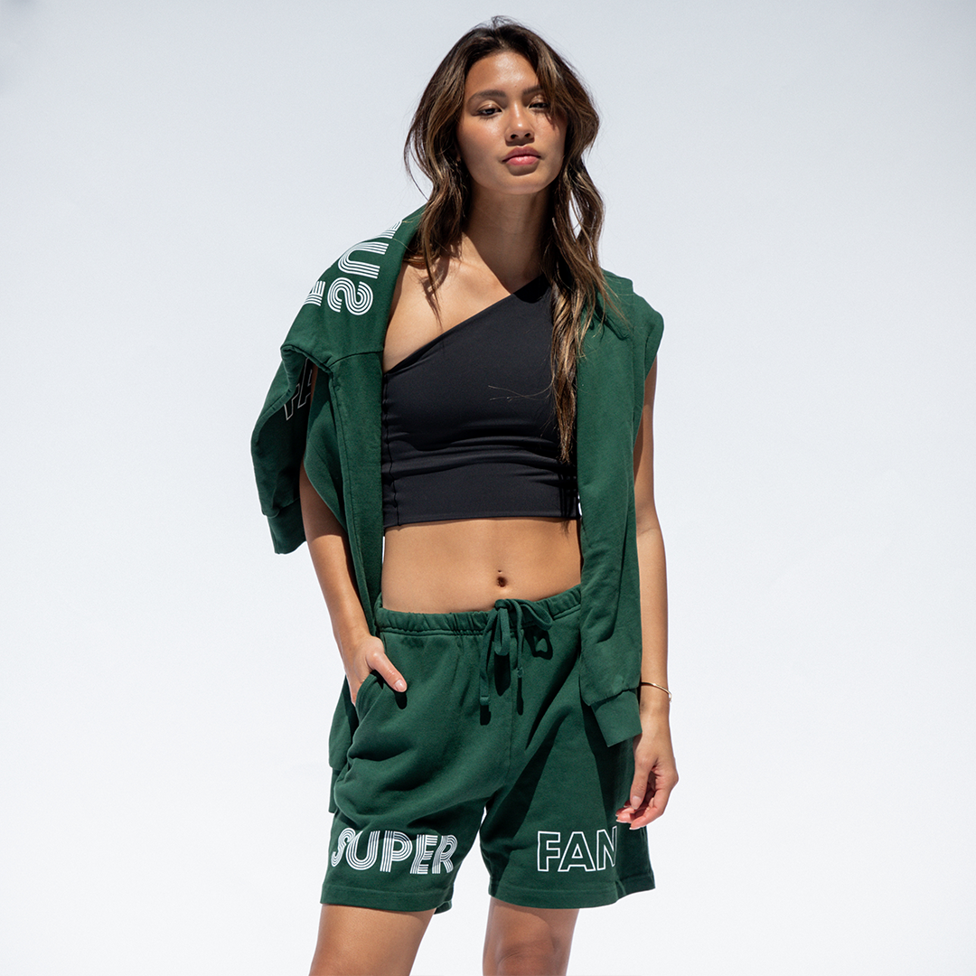 Form Tank - Jet + Super Fan Sweatshirt + Super Fan Short - Palm (Size S)