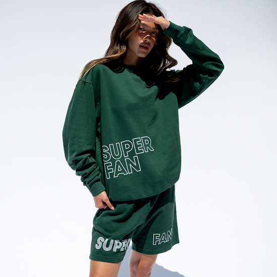 Super Fan Sweatshirt + Super Fan Short - Palm (Size S)