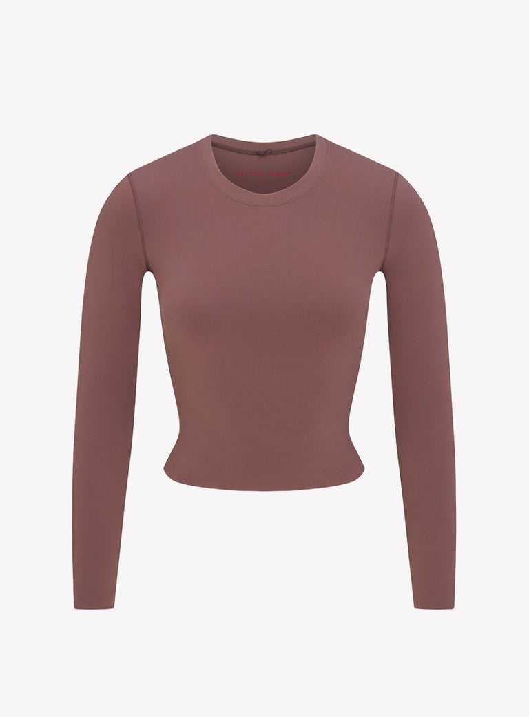 This tee is made for the in-between moments — when you're warming up or cooling down.