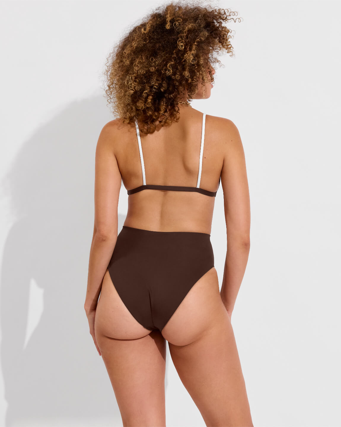 Sandy Top + Hi Hi Bottom *Clare V. Collab - Cold Brew / Coconut (Size S)
