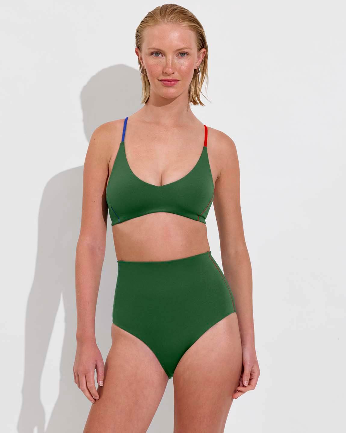 Sunday Top + Hi Tide Bottom *Clare V. Collab - Tropics / First Place / Sweet Chili Heat (Size S)