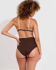 Sandy Top + Hi Tide Bottom *Clare V. Collab - Cold Brew / Coconut (Size S)
