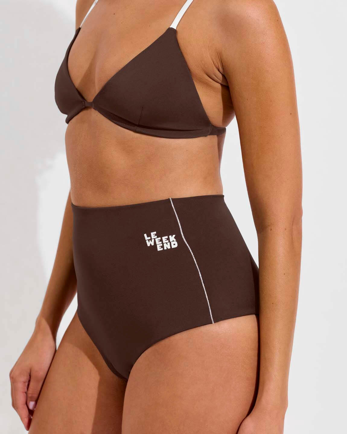 Sandy Top + Hi Tide Bottom *Clare V. Collab - Cold Brew / Coconut (Size S)