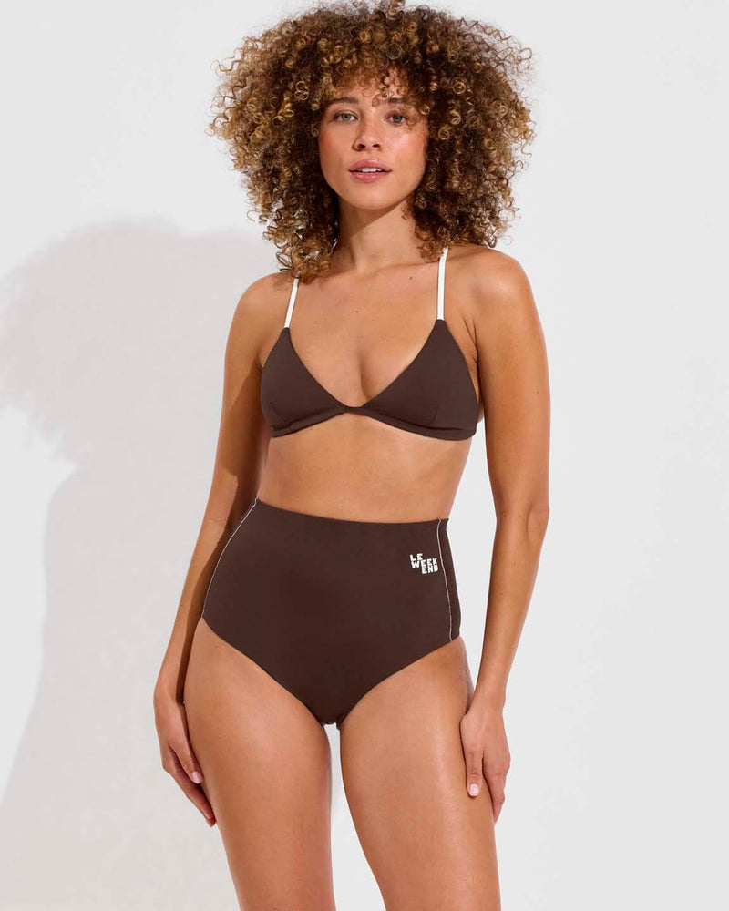 Sandy Top + Hi Tide Bottom *Clare V. Collab - Cold Brew / Coconut (Size S)