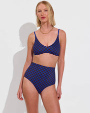 Sunday Top + Hi Tide Bottom *Clare V. Collab - Check It: Cold Brew / First Place (Size S)