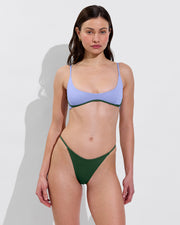 Micro Club Top - Riptide / Tropics + Skinny Dip Bottom - Tropics (Size S)