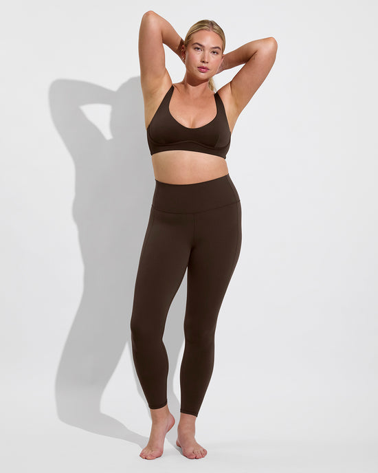 Club Top D (36DD, Size L) + Super Moves Tight - Cold Brew (Size L)