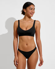 Club Top D (32D, Size S) + Streamline Bottom - Jet (Size S)