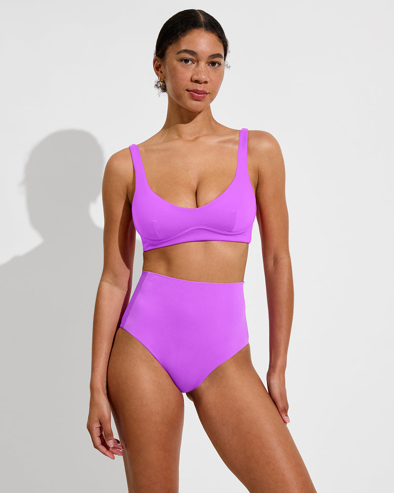 Club Top D (32D, Size S) + Hi Tide Bottom - Punch (Size S)