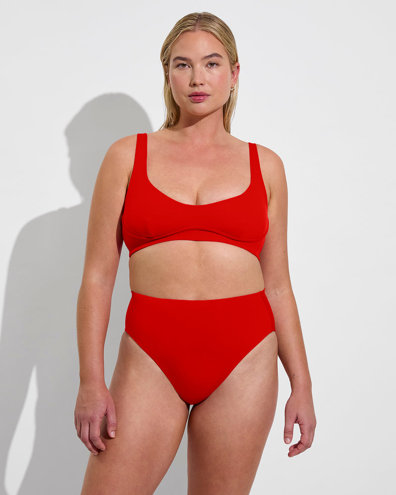 Club top D+ (36DD, Size L) + Hi Hi Bottom - Sweet Chili Heat (Size L)
