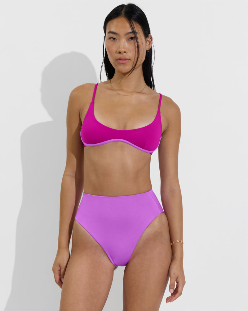 Club Top Micro - Aloha / Punch + Hi Hi Bottom - Punch (Size S)