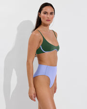 Club Top Micro - Tropics / Riptide + Hi Hi Bottom - Riptide (Size S)