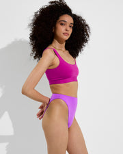 Double Scoop Top - Aloha + Super Hi Hi Bottom - Punch (Size S)