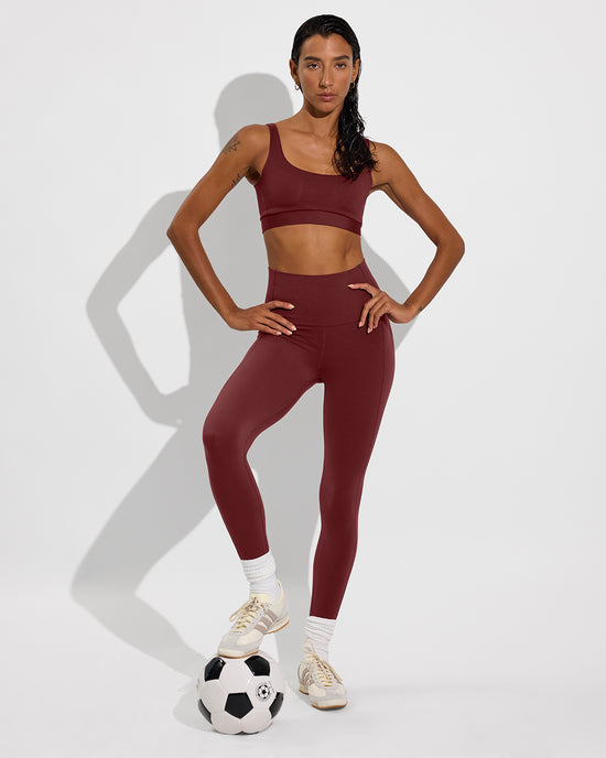 Double Scoop Top + Super Moves Tight - Jam (Size S)