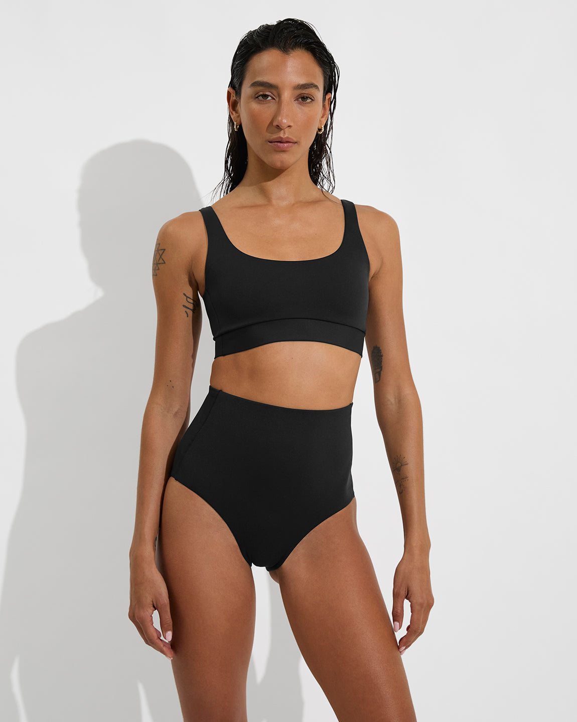 Double Scoop Top + Hi Tide Bottom - Jet (Size S)